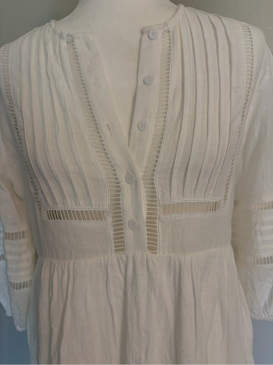 Vici Dresses & Skirts - VICI Collection Ladder Stitch Cotton Babydoll Dress